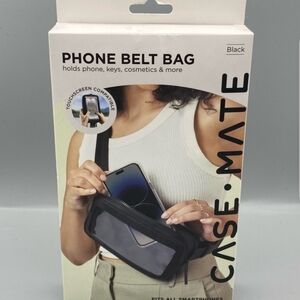 NIB "case-mate" black Phone Belt Bag